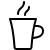 Steaming cup icon